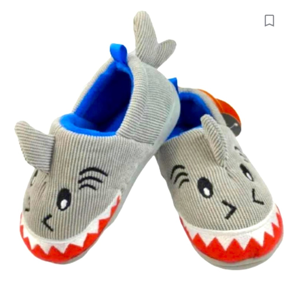 Wonder Nation Infant Boys Shark Hard Bottom Slippers (NWT) Size: 2
